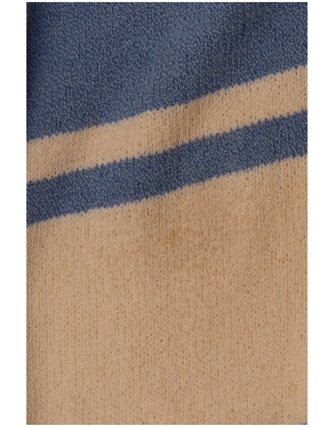 Maglione da uomo VINTAGE con scollo a V grande blocco colore blu