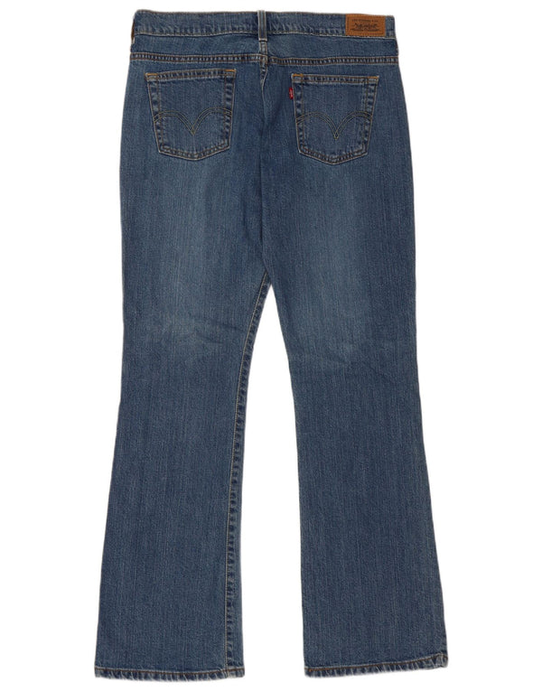 Levi's Donna 515 Bootcut Jeans US 12 Large W34 L32 Cotone Blu