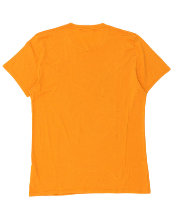 T-shirt grafica da uomo Hollister Top in cotone arancione medio