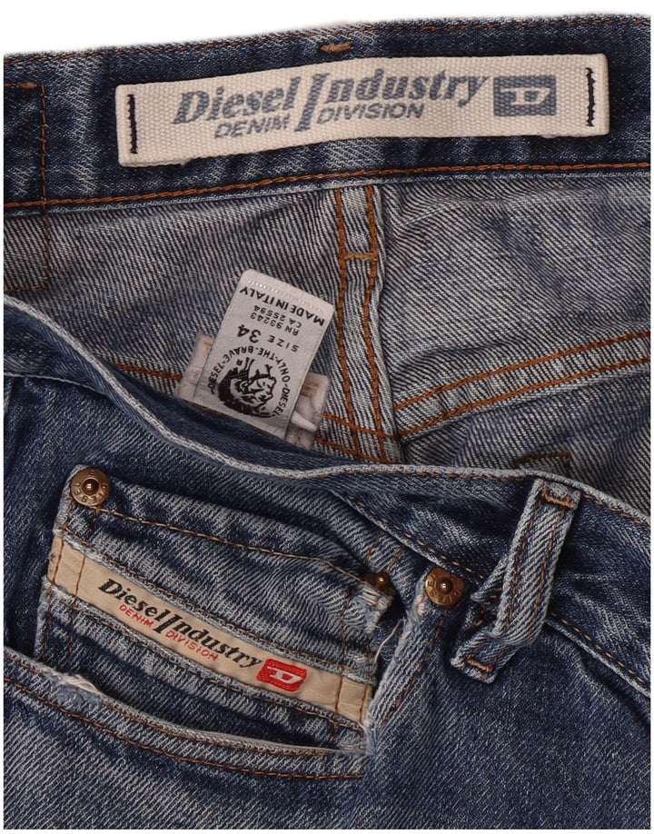 Jeans dritti da uomo DIESEL W34 L33 cotone blu classico