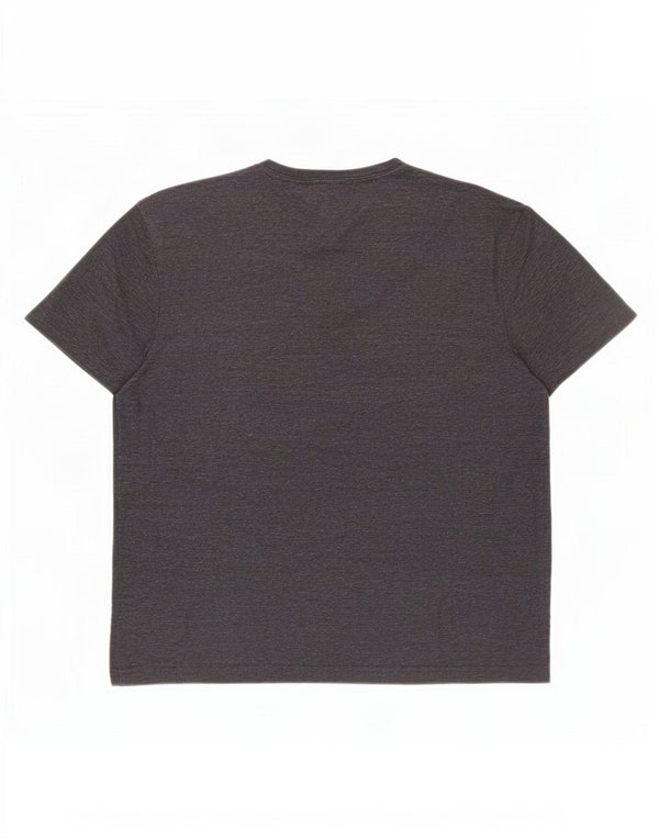 Tommy Hilfiger Mens Graphic T-Shirt Top Large Grey Flecked Cotton