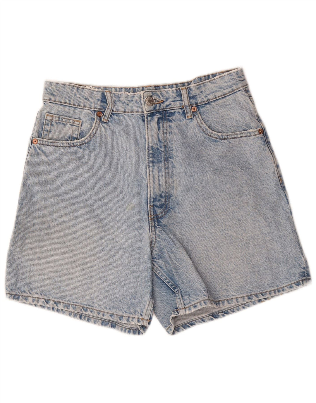 Pantaloncini di jeans da donna Zara EU 40 medi W30 cotone blu