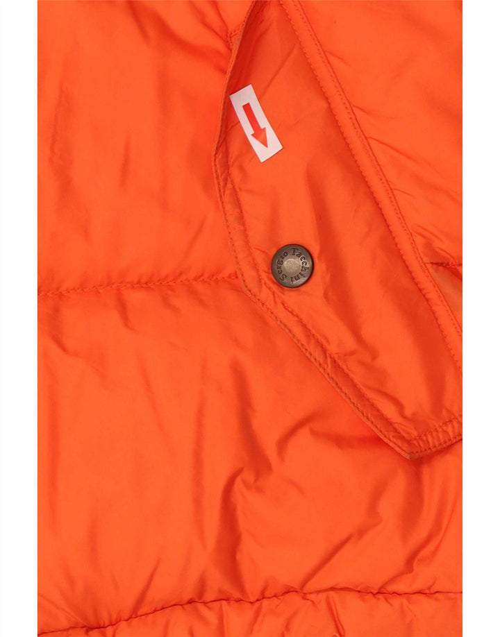 Giacca imbottita con cappuccio da uomo Sergio Tacchini UK 36 Small Arancione Poliammide