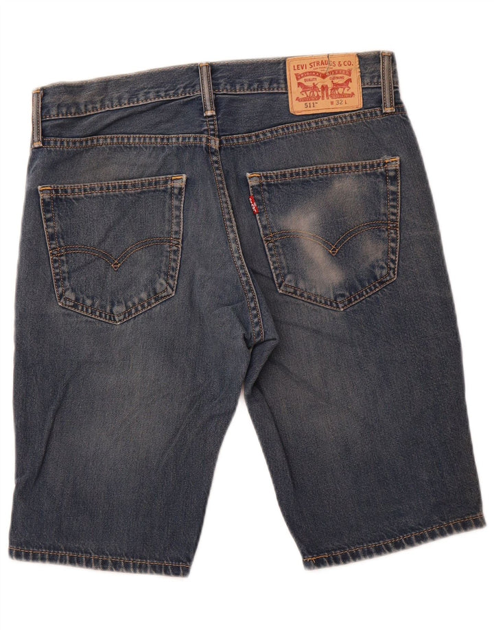 LEVI'S Pantaloncini di jeans 511 da uomo W32 Blu medio