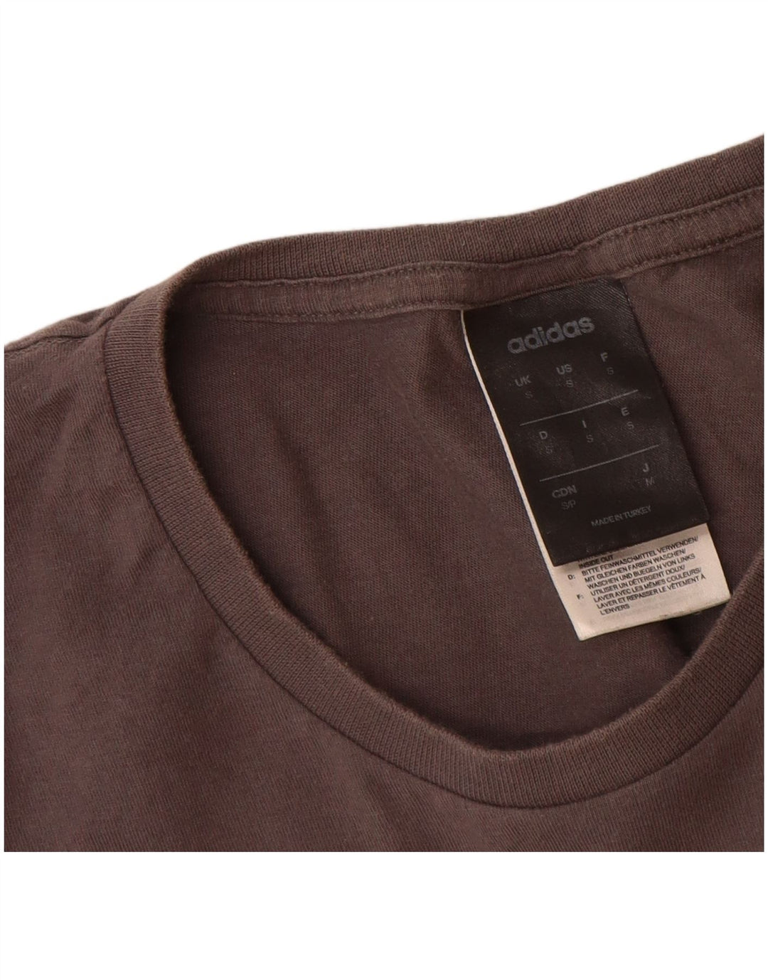 T-shirt grafica da uomo Adidas Top piccola in cotone grigio