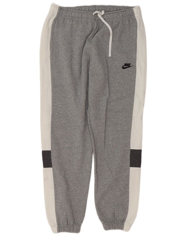 Pantaloni da tuta da uomo Nike Joggers Large in cotone color block grigio