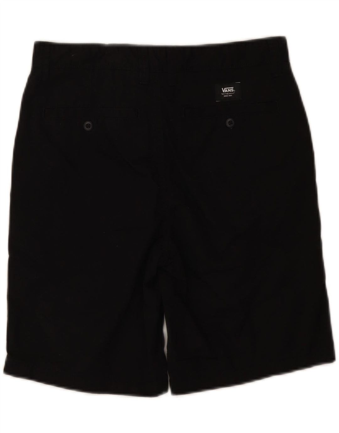 VANS Boys Chino Shorts 15-16 Years W28  Black Cotton Vintage Vans and Second-Hand Vans from Messina Hembry 