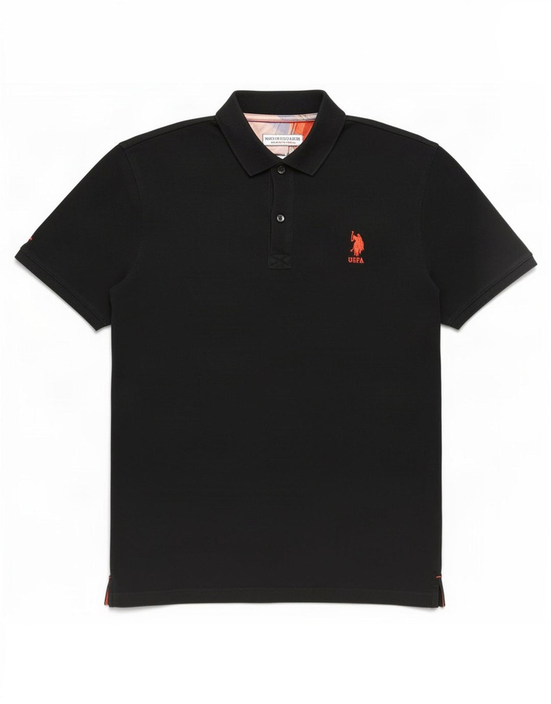 Polo Assn. degli Stati Uniti Camicia slim da uomo in cotone nero medio