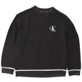 CALVIN KLEIN JEANS Mens Graphic Sweatshirt Jumper Large Black Cotton
