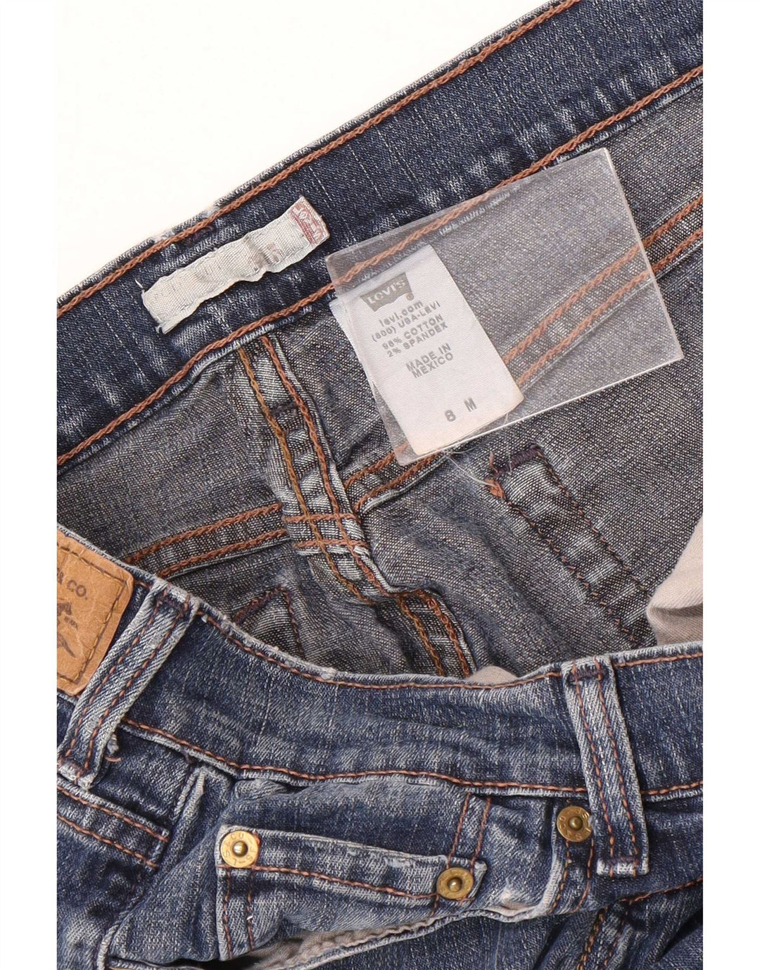 Jeans Levi's 515 Bootcut da donna US 8 medio W30 L31 cotone blu