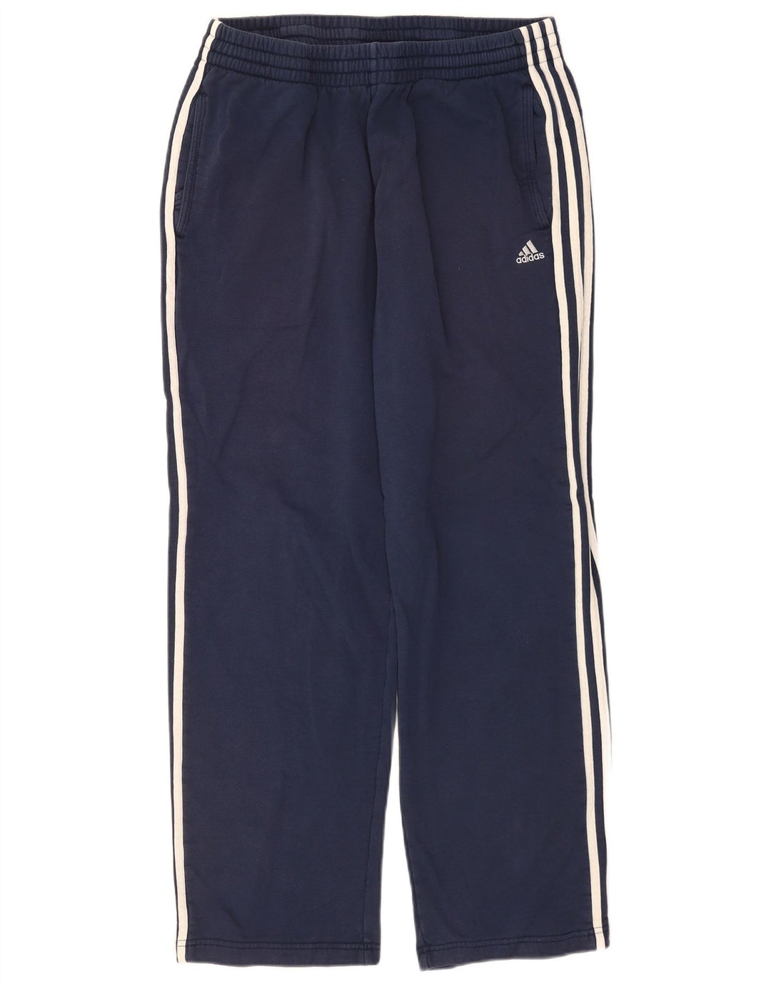 Pantaloni da tuta da uomo Adidas Large in cotone blu navy