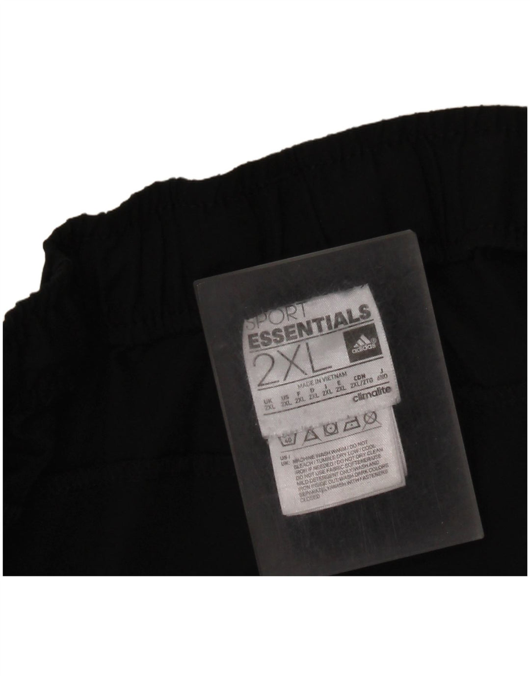 Pantaloni da tuta ADIDAS Climalite da uomo 2XL poliestere nero