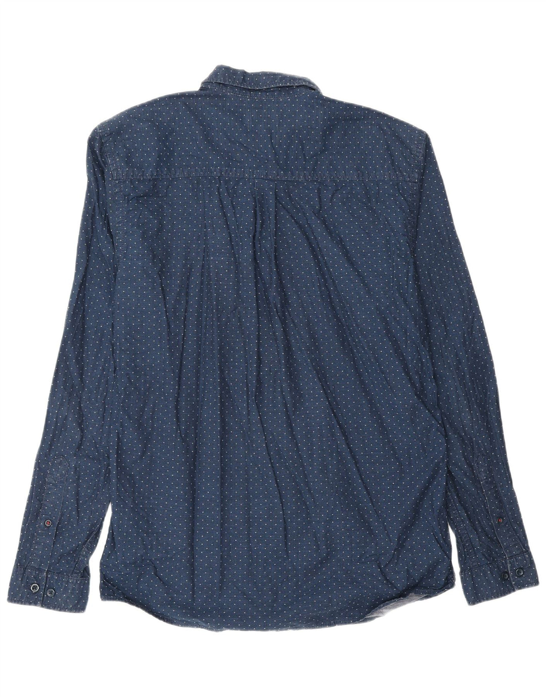 JACK & JONES Camicia da uomo grande in cotone maculato blu navy