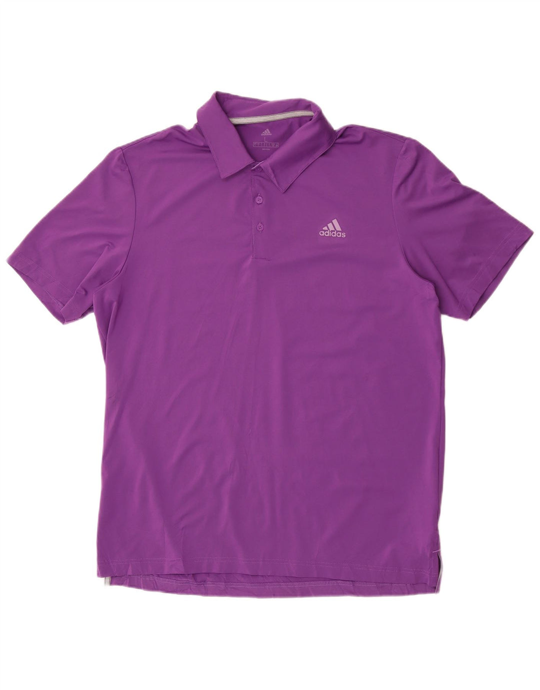 Polo Adidas da uomo grande viola in poliestere