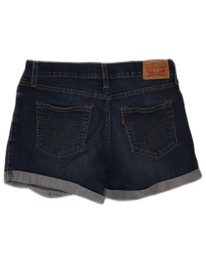 Pantaloncini di jeans da donna Levi's W26 piccoli in cotone blu