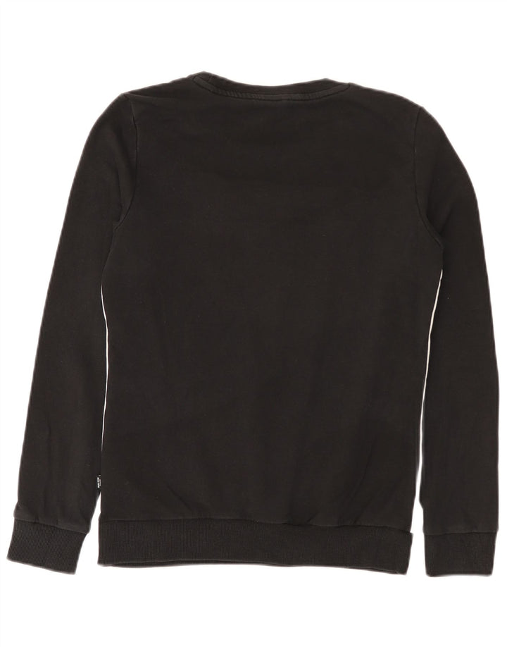 Felpa grafica da donna Puma UK 10 Small Black Colourblock