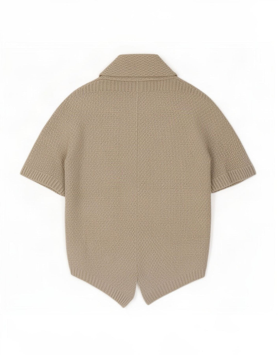 Maglione cardigan aperto oversize a maniche corte da donna Zara UK 14 Beige medio