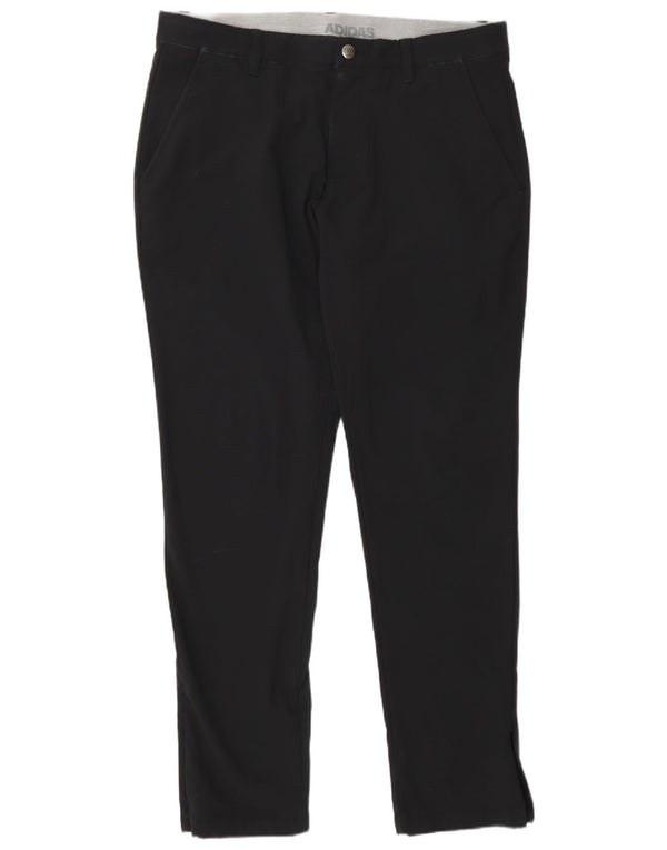 Pantaloni chino slim da uomo Adidas W34 L32 poliestere nero
