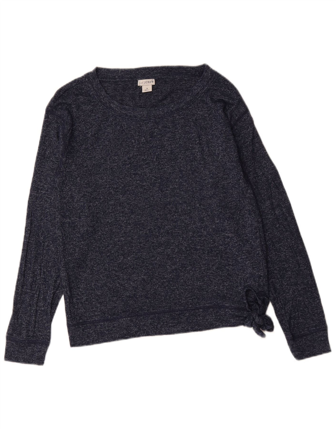 Felpa da donna J. Crew Jumper UK 10 Small Viscosa screziata blu navy