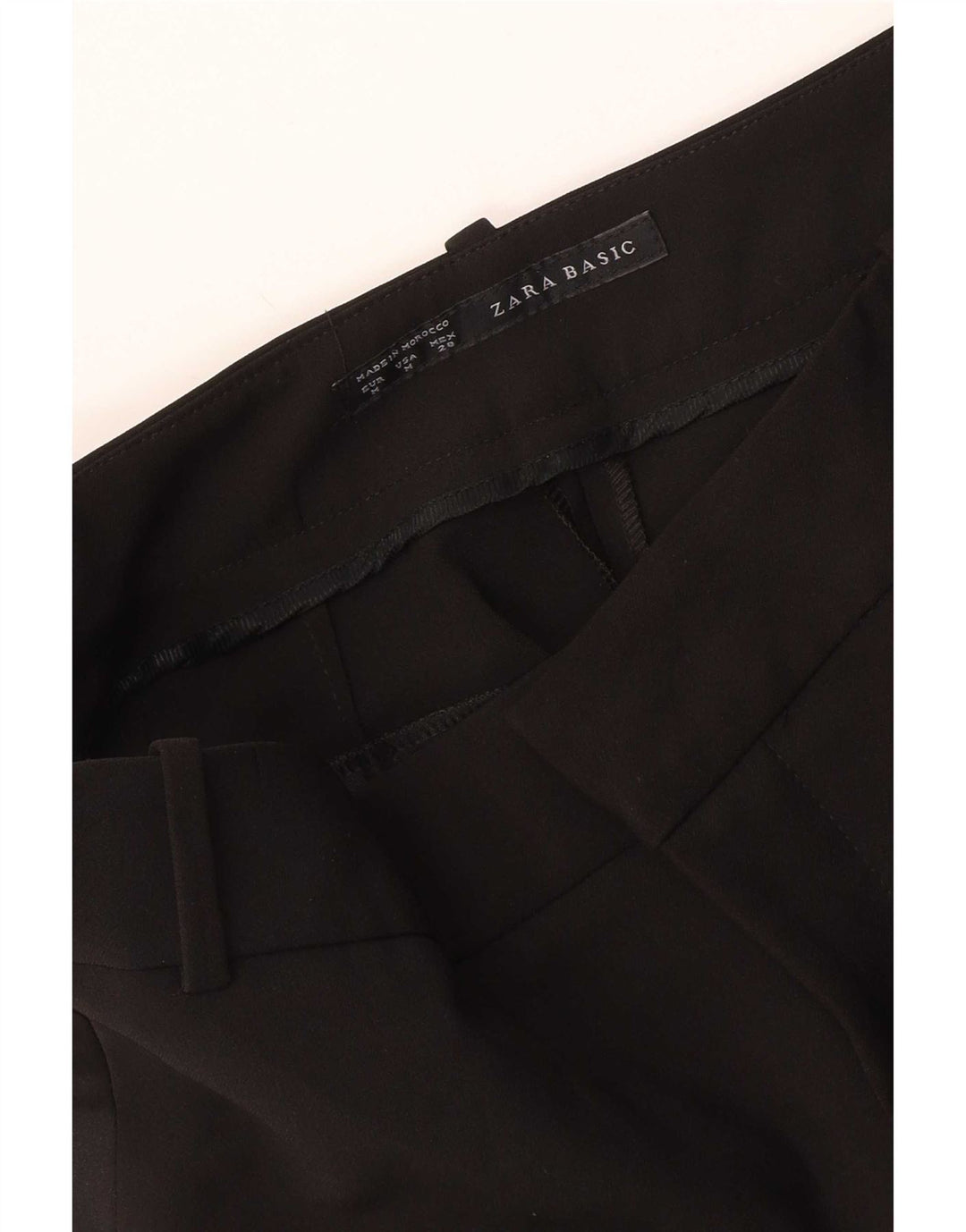 Pantaloni chino slim da donna Zara medi W28 L27 neri
