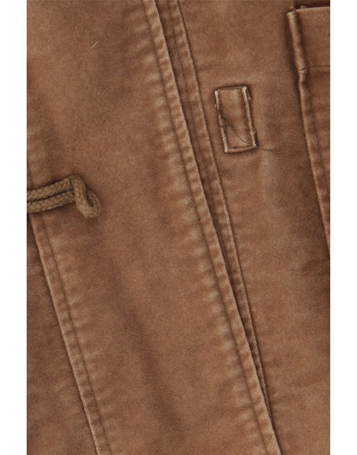 Montgomery oversize con cappuccio da donna Fat Face UK 16 grande cotone marrone