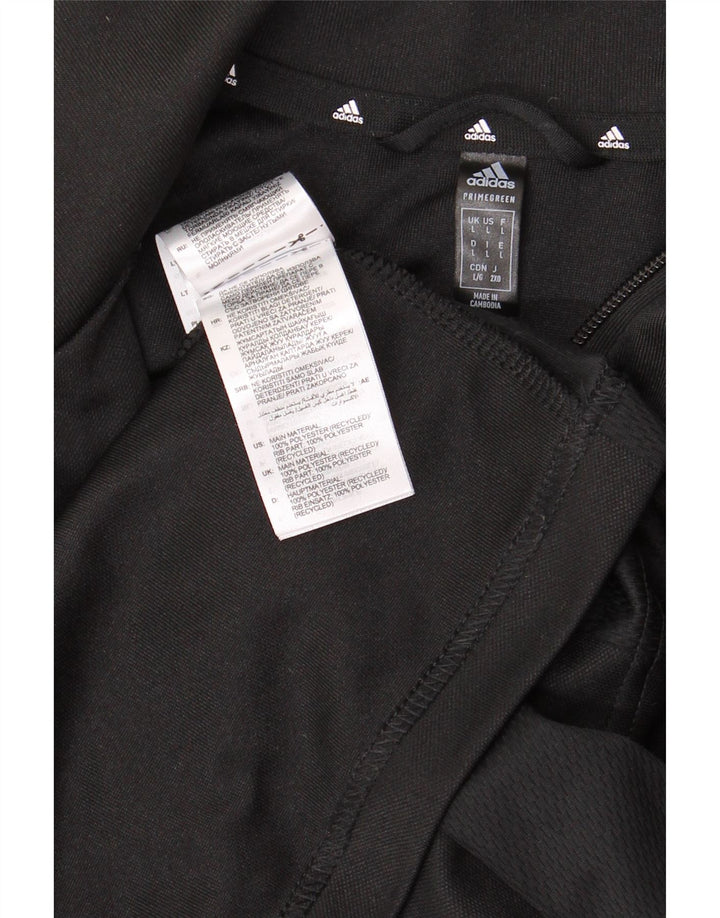 ADIDAS Giacca da uomo con grafica Aeroready, giacca grande in poliestere nero