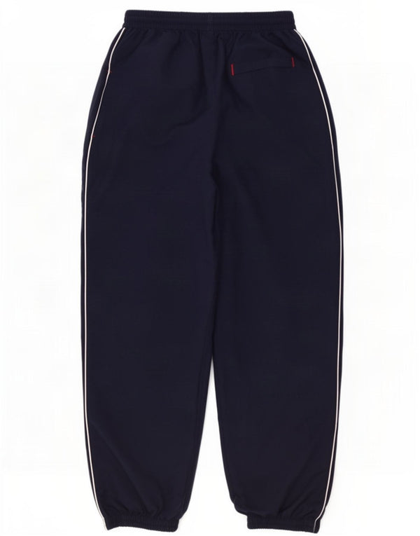 Pantaloni da tuta con grafica Umbro da uomo, pantaloni da jogging, grandi, in poliestere blu navy