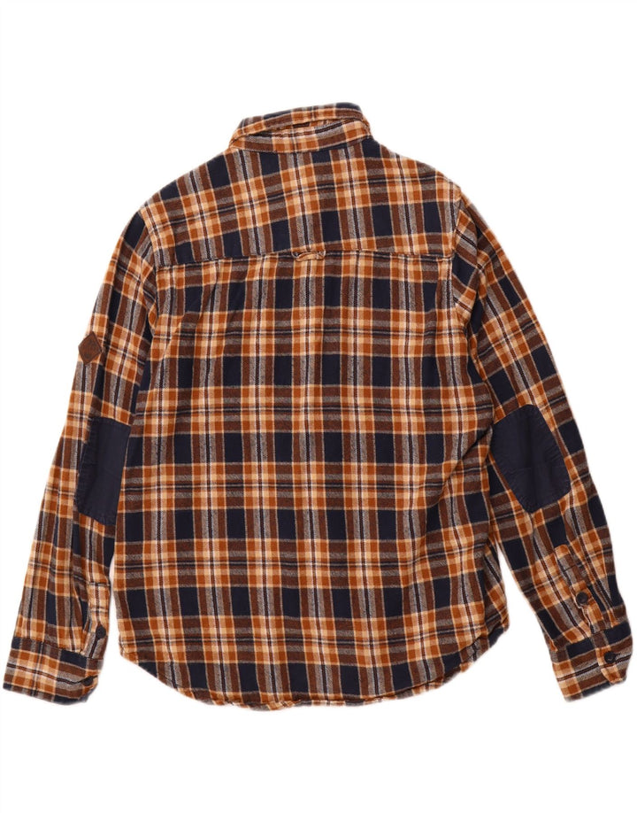 MOUNTAIN WAREHOUSE Camicia da uomo in flanella Grant Fit, cotone a quadri marroni grandi