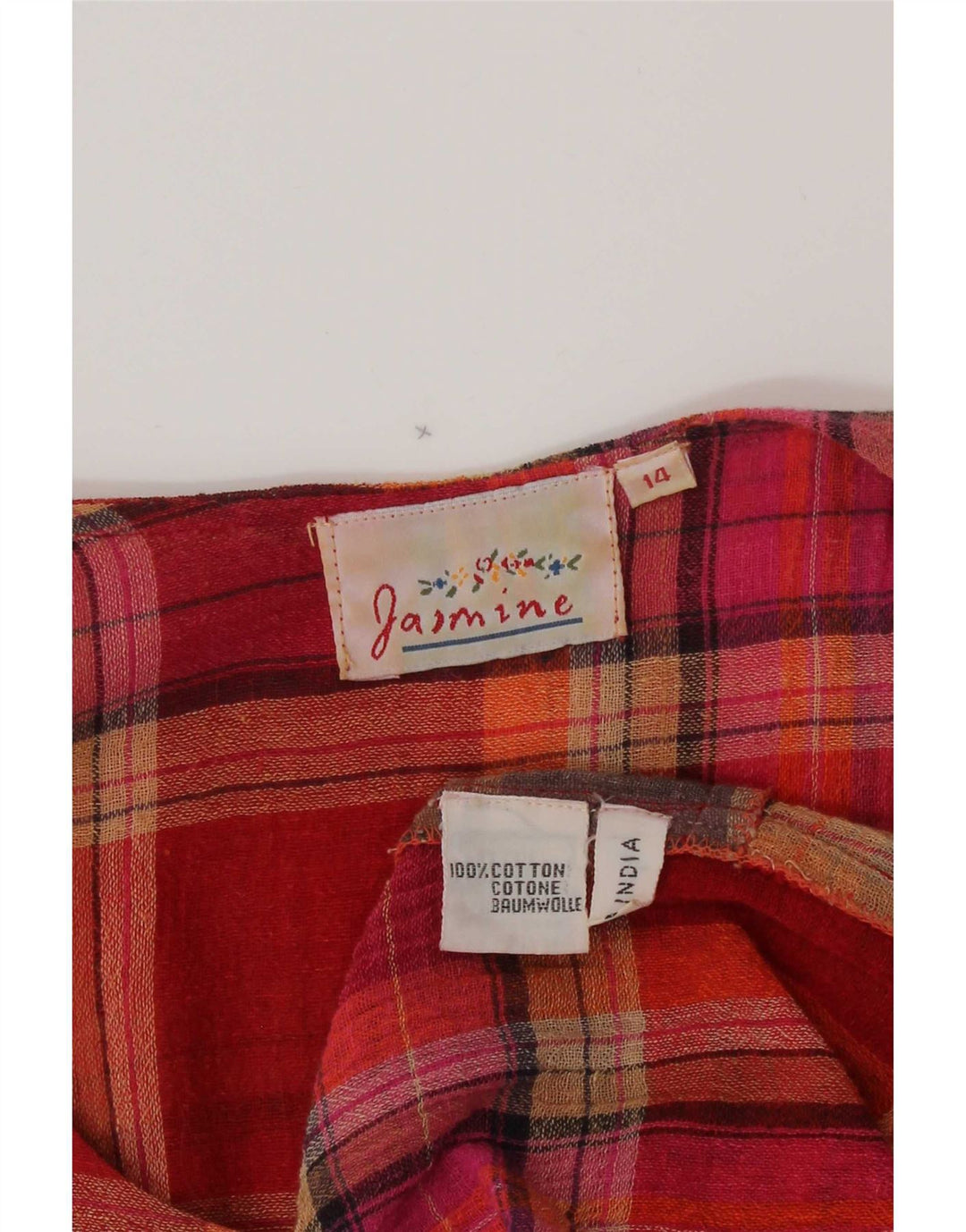Abito a trapezio da donna vintage UK 14 Cotone patchwork medio multicolore