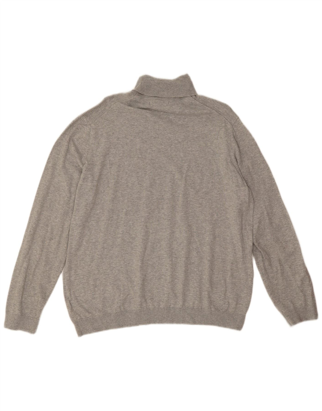Maglione maglione a collo alto da uomo Marks & Spencer XL in cotone grigio