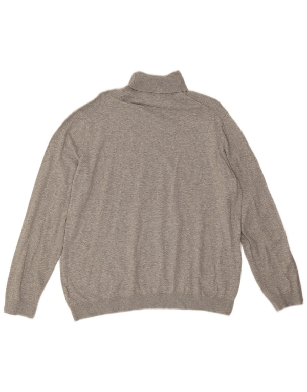 Maglione maglione a collo alto da uomo Marks & Spencer XL in cotone grigio