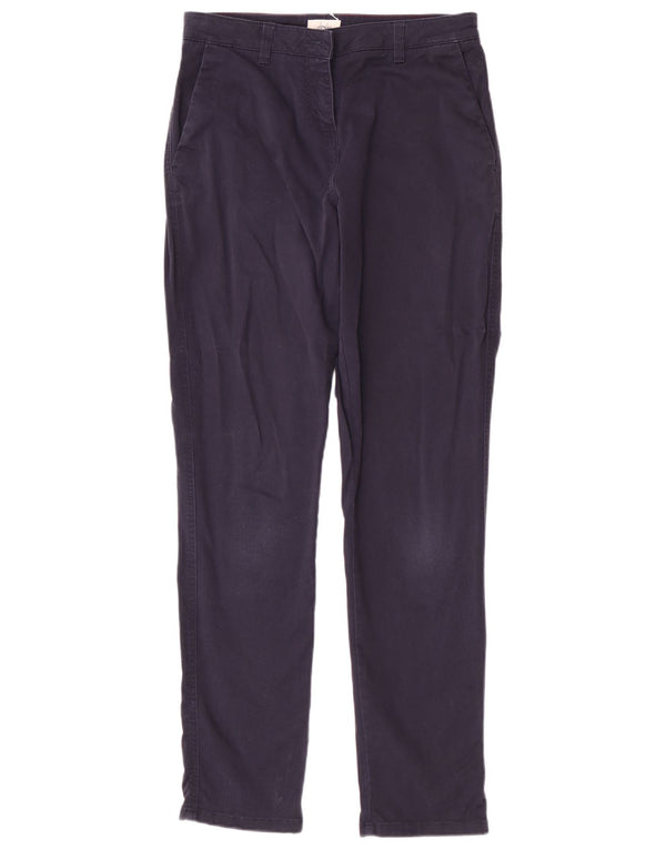 Pantaloni chino slim da donna Joules UK 10 piccoli W28 L30 cotone blu navy