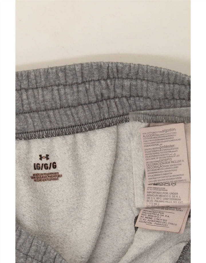 Pantaloni da tuta da uomo Under Armour Pantaloni da jogging di grandi dimensioni in cotone grigio screziato