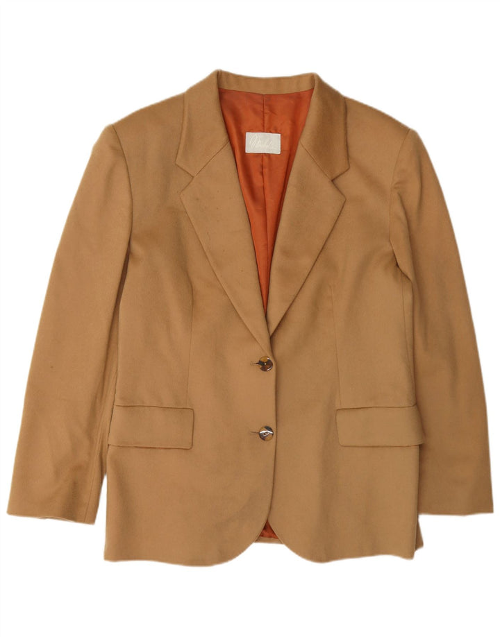 Giacca blazer a 2 bottoni da donna Michelle IT 48 XL Beige Lana