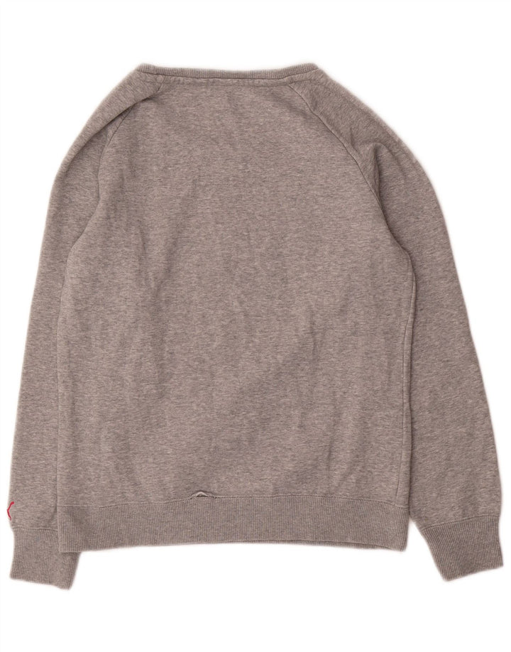 Felpa grafica da donna Puma Jumper UK 12 Cotone chiazzato grigio medio