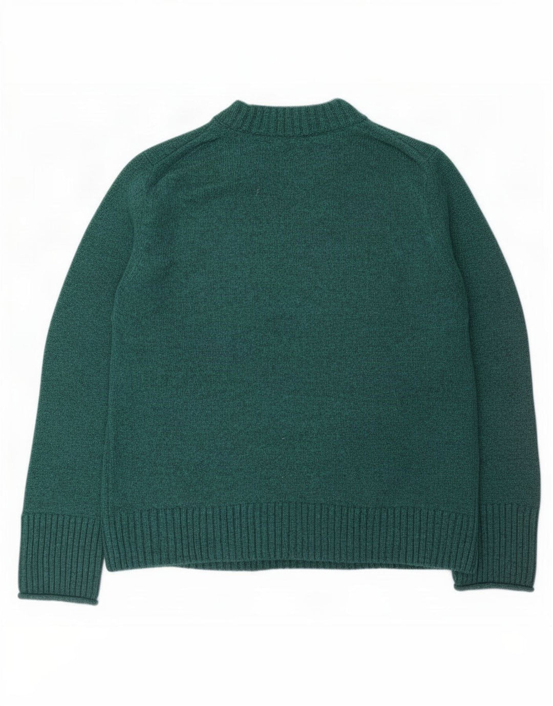 Maglione maglione girocollo da donna Jigsaw UK 14 Lana verde medio