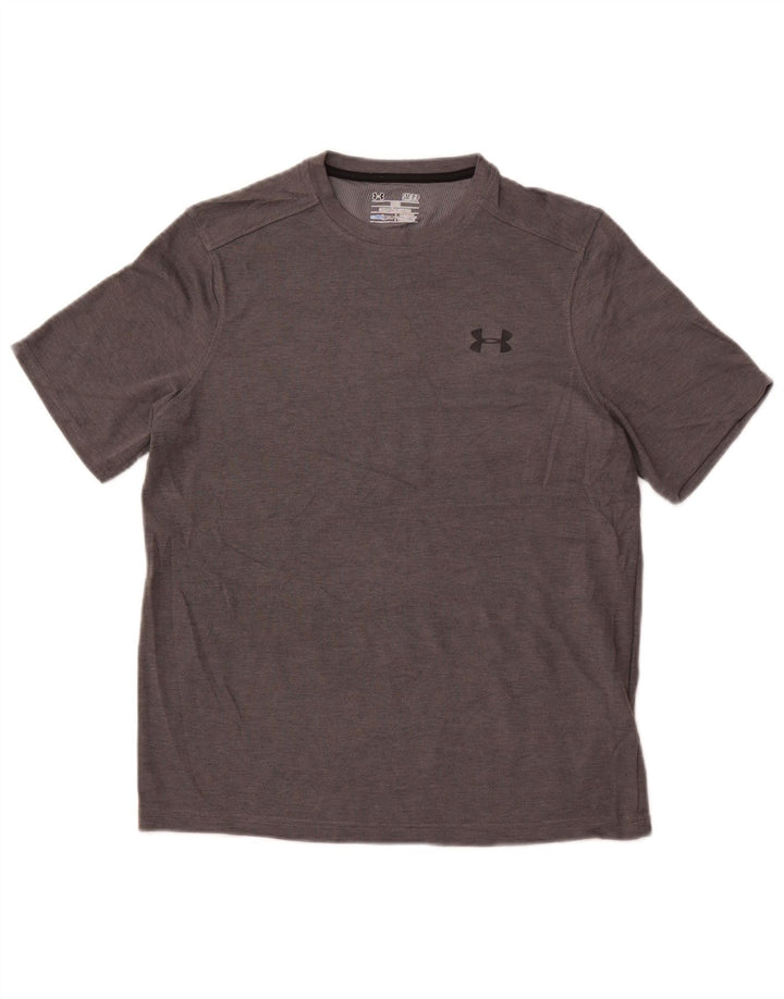 Maglietta da uomo UNDER ARMOUR Cold Gear Top piccola in poliestere grigio