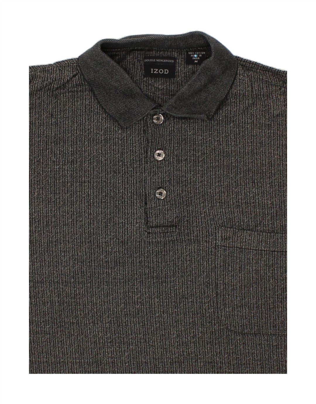 IZOD Mens Polo Shirt Medium Grey Vintage Izod and Second-Hand Izod from Messina Hembry 