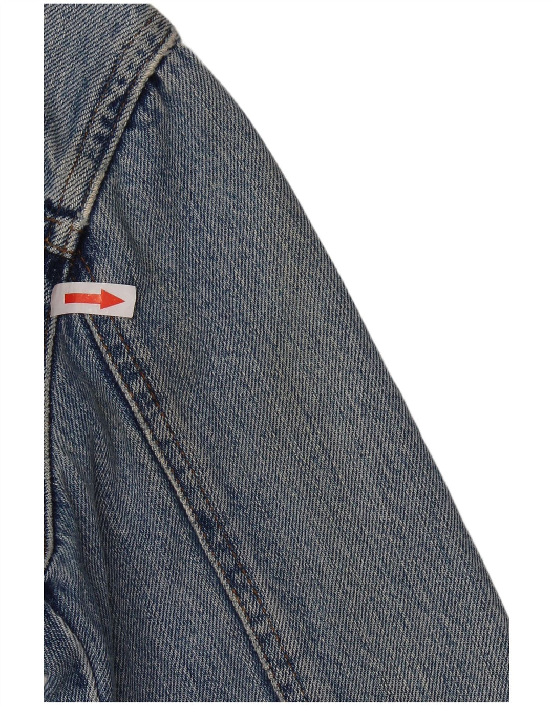 Giacca di jeans corta da donna VINTAGE UK 14 Blu medio