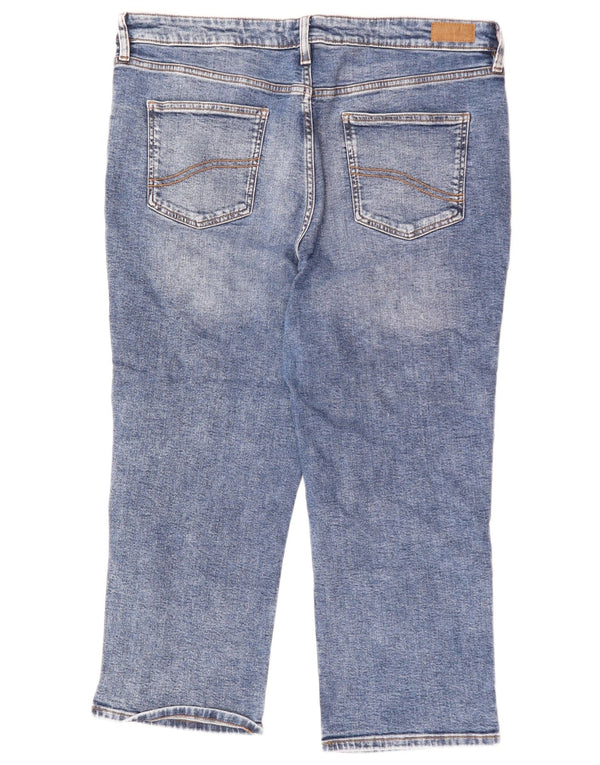 FAT FACE Jeans Sway Capri da donna UK 18 XL W38 L23 Cotone blu