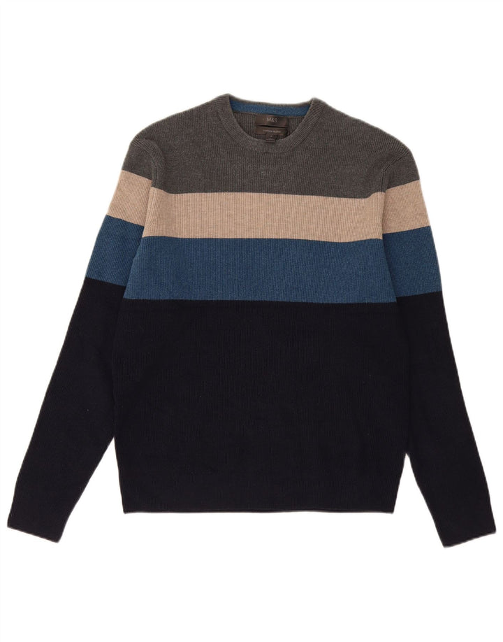 Maglione maglione girocollo da uomo Marks & Spencer medio multicolore