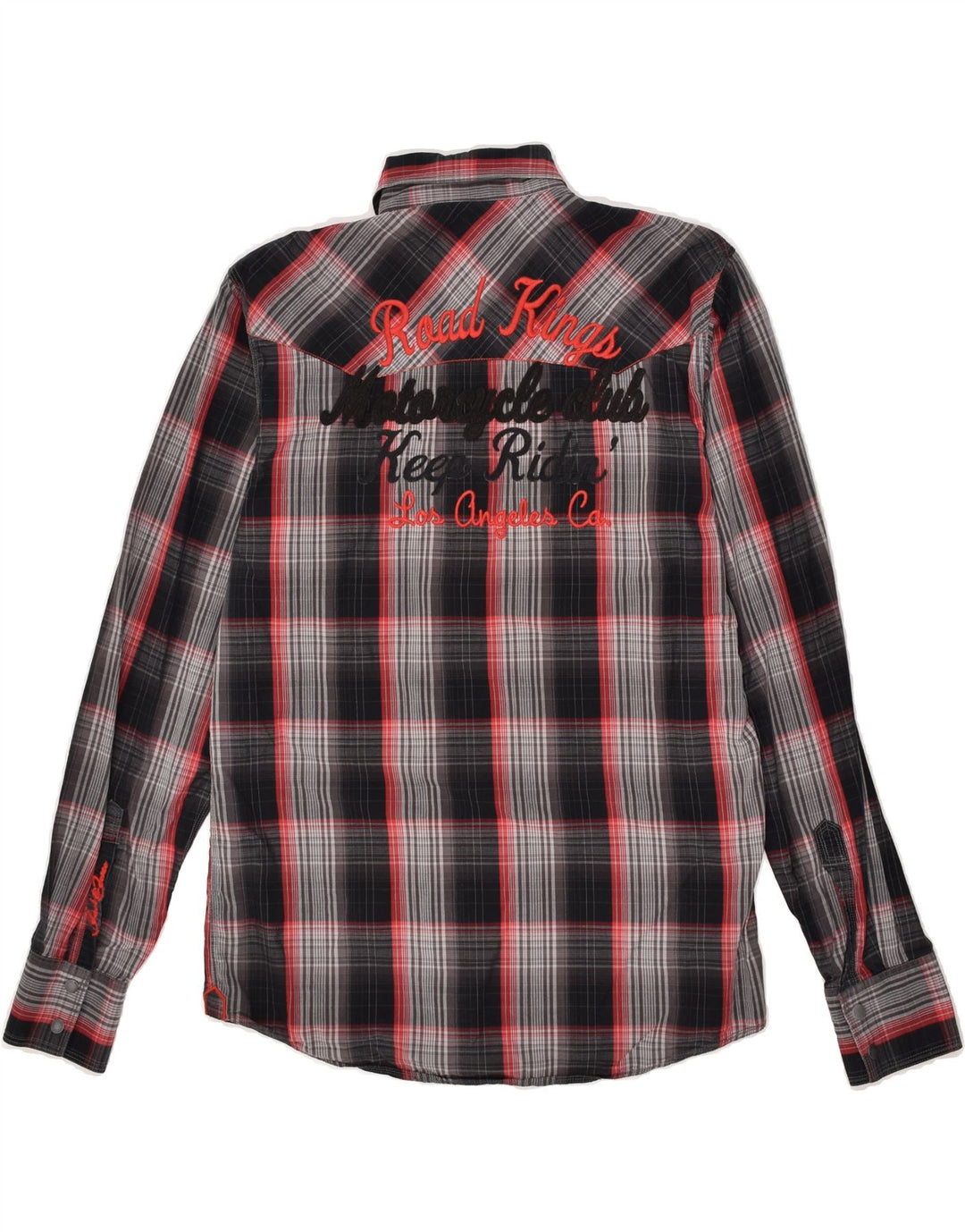 JACK & JONES Mens Graphic Shirt Medium Grey Check Cotton | Vintage Jack & Jones | Thrift | Second-Hand Jack & Jones | Used Clothing | Messina Hembry 