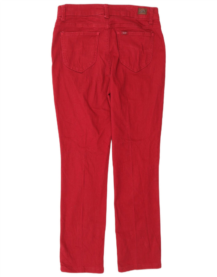 Jeans dritti da donna a vita media LEE, vestibilità regolare, US 6 medi W30 L28 rossi