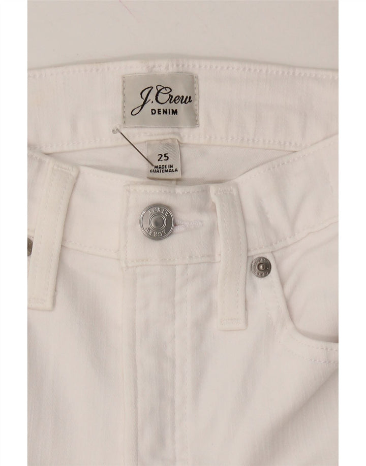 J. CREW Womens Slim Jeans W25 L28 White Cotton Vintage J. Crew and Second-Hand J. Crew from Messina Hembry 