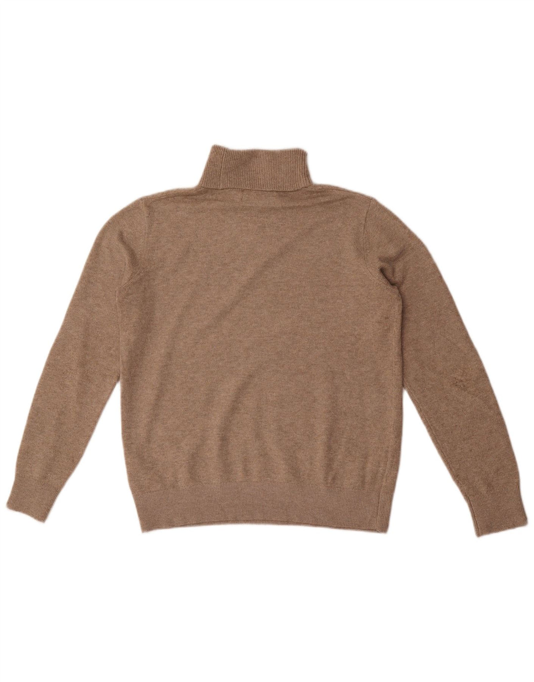 Maglione maglione oversize da donna Marks & Spencer con collo alto UK 6 XS Beige