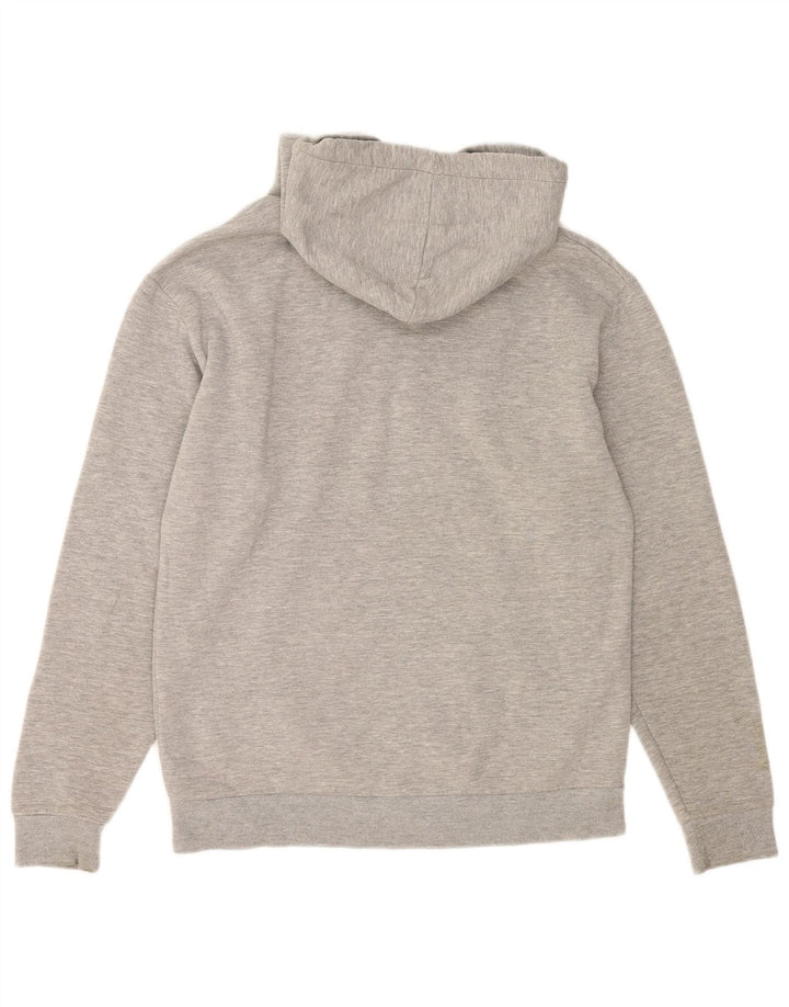 Maglione con cappuccio da uomo Zara in cotone screziato grigio medio