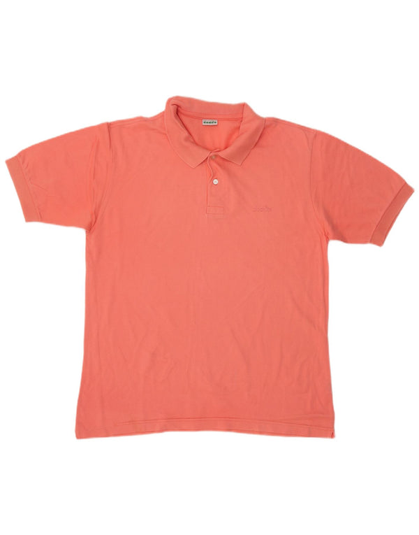 Polo DIADORA Uomo Large Rosa Cotone