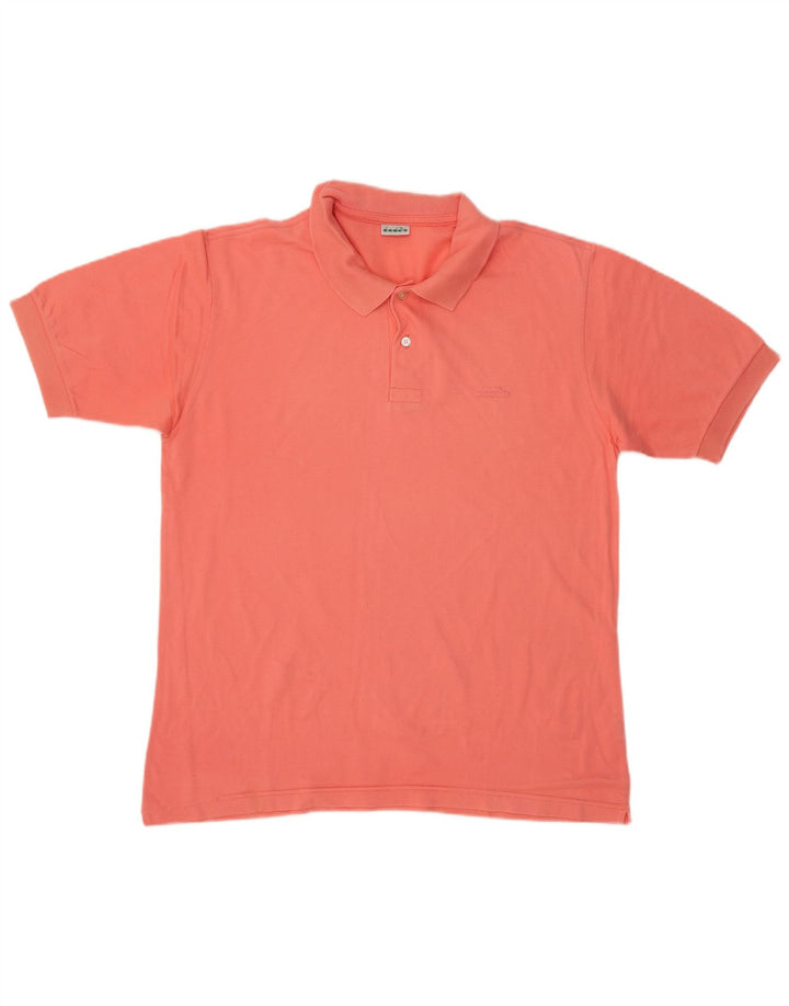 Polo DIADORA Uomo Large Rosa Cotone