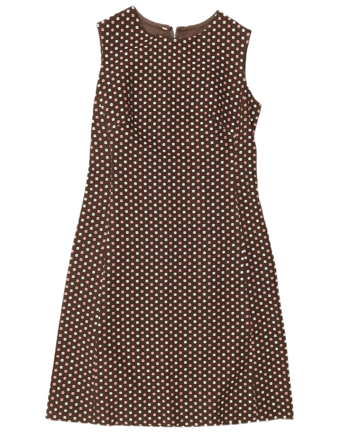 Set vintage da donna a 3 bottoni e 2 pezzi IT 48 XL a pois marroni