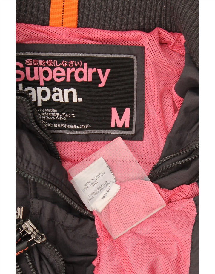 Giubbotto bomber da donna Superdry UK 14 nylon nero medio
